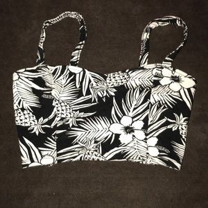 Tropical bandeau top